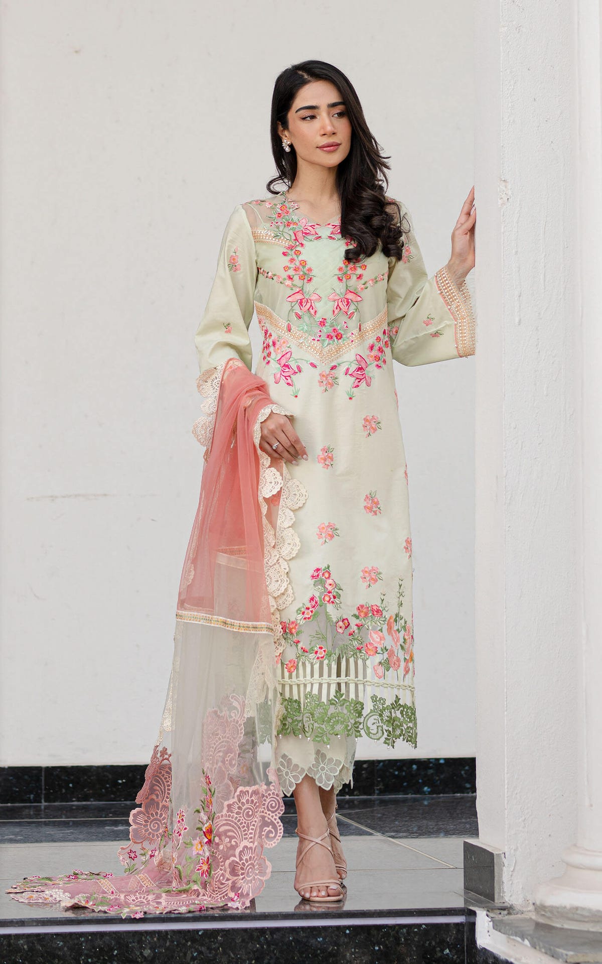 Asifa and Nabeel | Rosemary Ruffles 24 | Serene -  Asifa and Nabeel Luxury - Original Designer Dress - House of Maryam