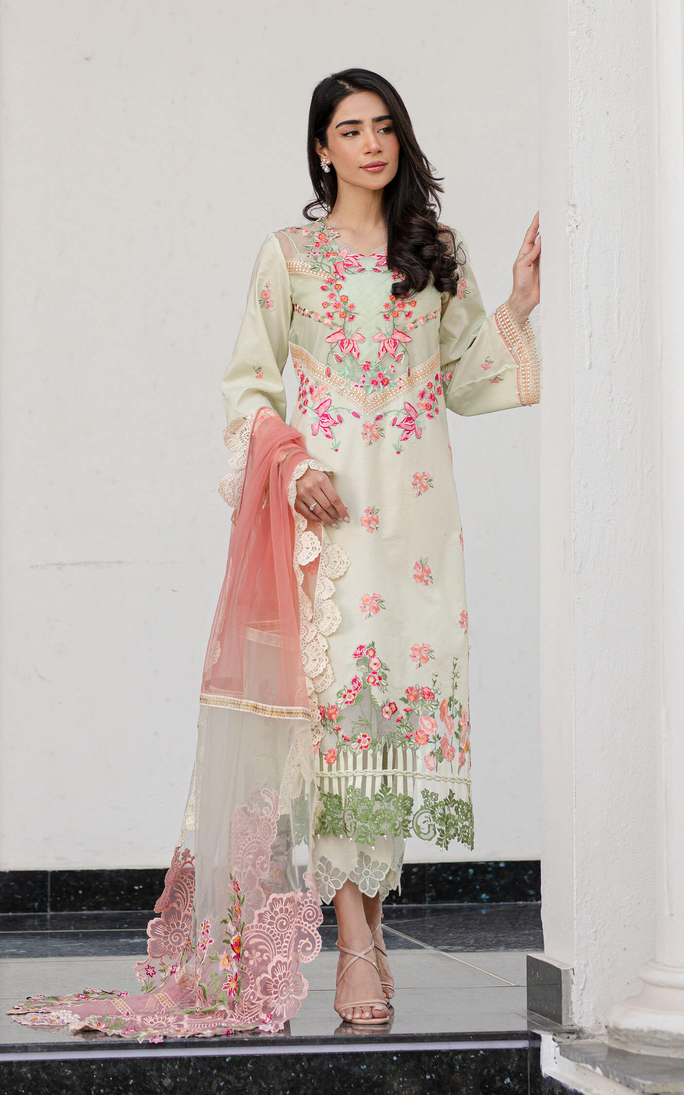 Asifa and Nabeel | Rosemary Ruffles 24 | Serene by Designer Asifa and Nabeel - House of Maryam - Pakistani Designer Ethnic Wear in {{ shop.shopifyCountryName }}