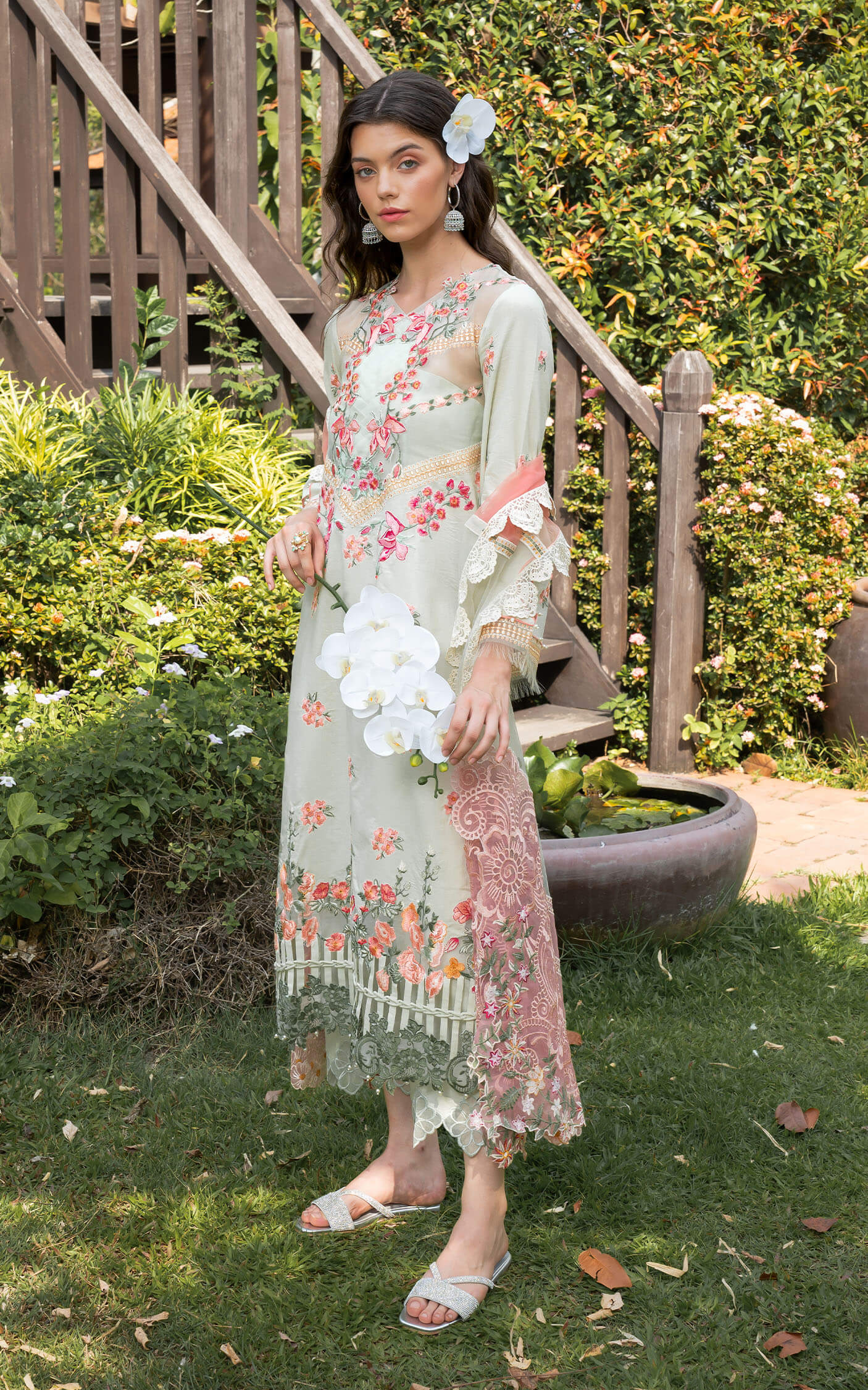 Asifa and Nabeel | Rosemary Ruffles 24 | Serene by Designer Asifa and Nabeel - House of Maryam - Pakistani Designer Ethnic Wear in {{ shop.shopifyCountryName }}