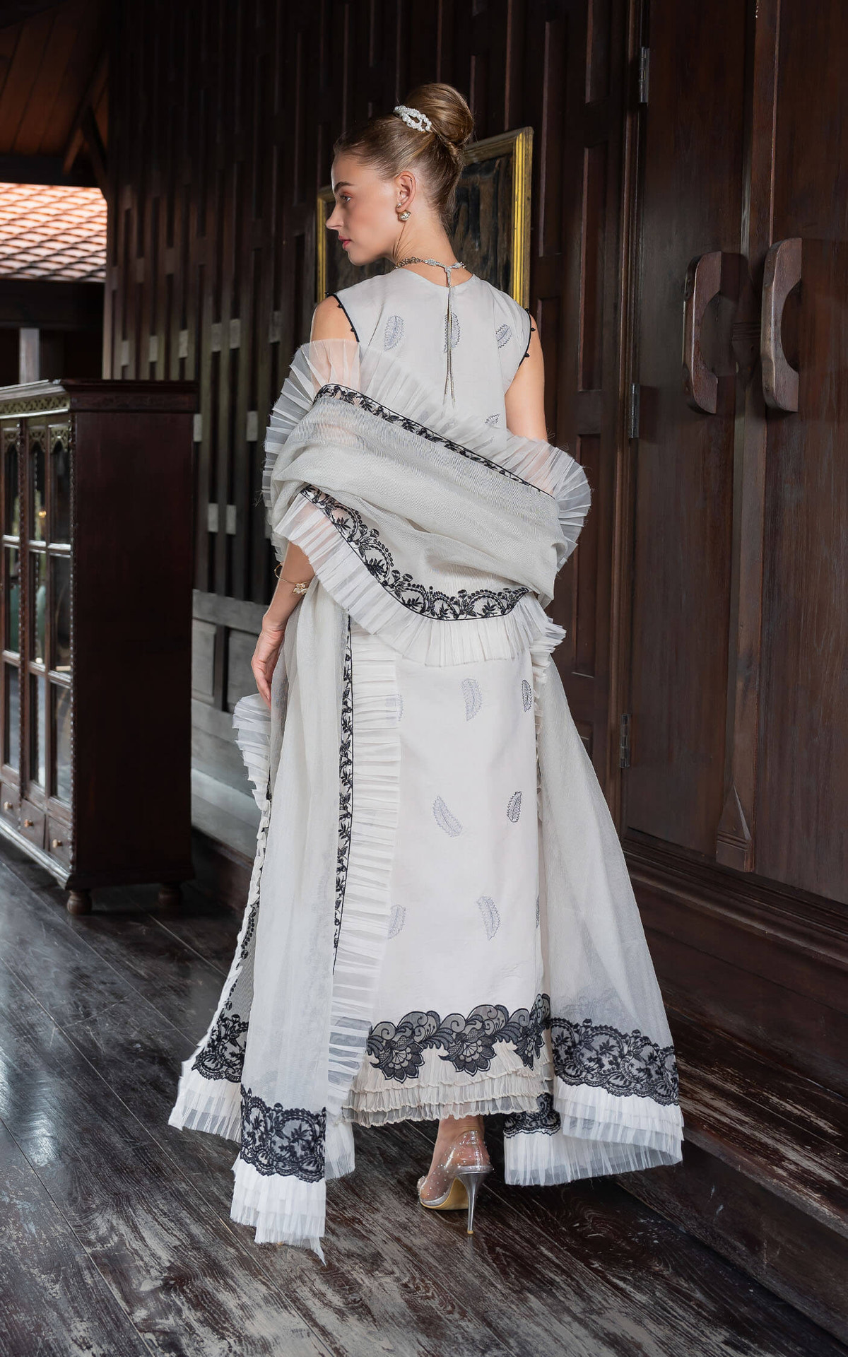 Asifa and Nabeel | Rosemary Ruffles 24 | Aurora -  Asifa and Nabeel Luxury - Original Designer Dress - House of Maryam