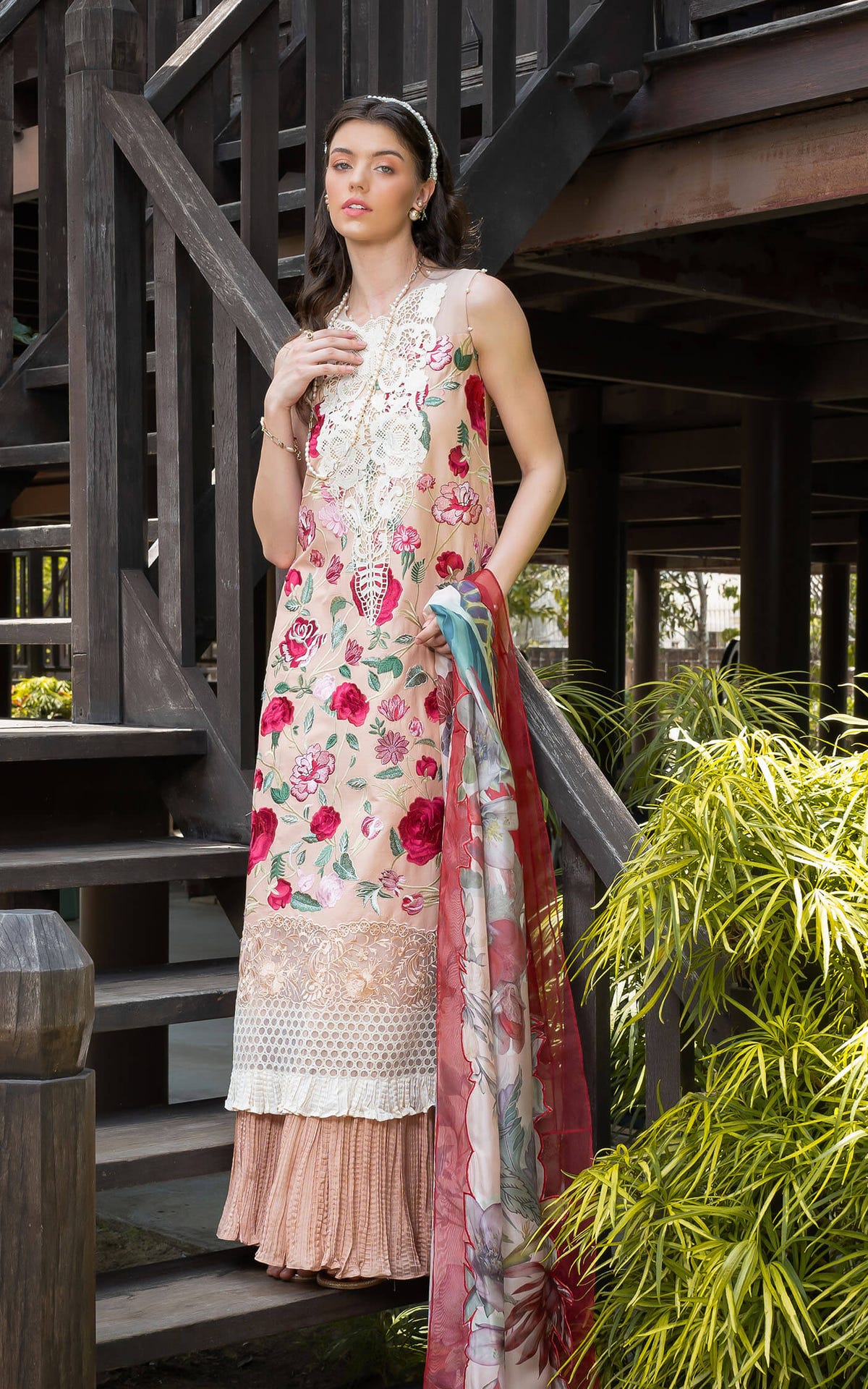 Asifa and Nabeel | Rosemary Ruffles 24 | Botanica -  Asifa and Nabeel Luxury - Original Designer Dress - House of Maryam