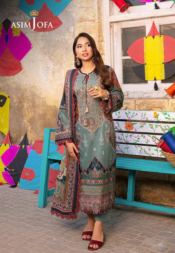 Asim Jofa | Aira Summer Prints | AJAR-01 by Designer Asim Jofa - House of Maryam - Pakistani Designer Ethnic Wear in {{ shop.shopifyCountryName }}