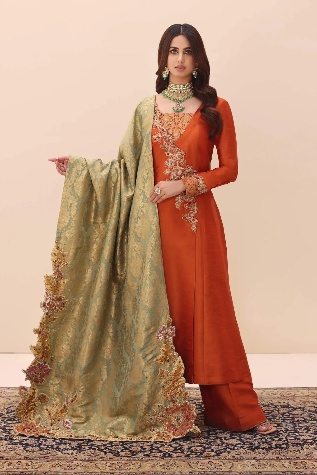 Musferah Saad | Ethereal Embrace | Tangerine Aura