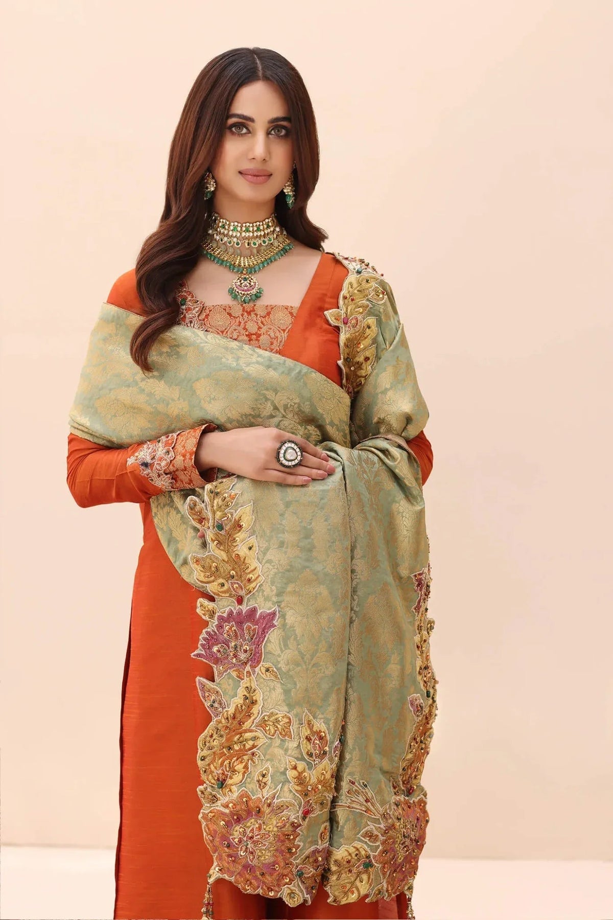 Musferah Saad | Ethereal Embrace | Tangerine Aura-3