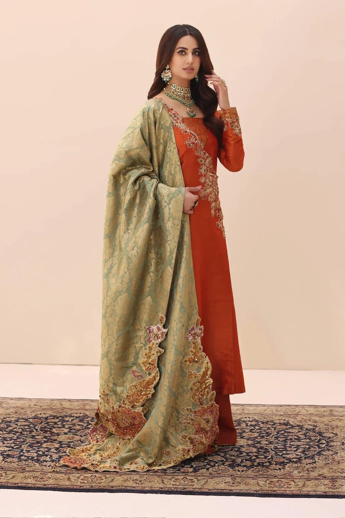 Musferah Saad | Ethereal Embrace | Tangerine Aura-5