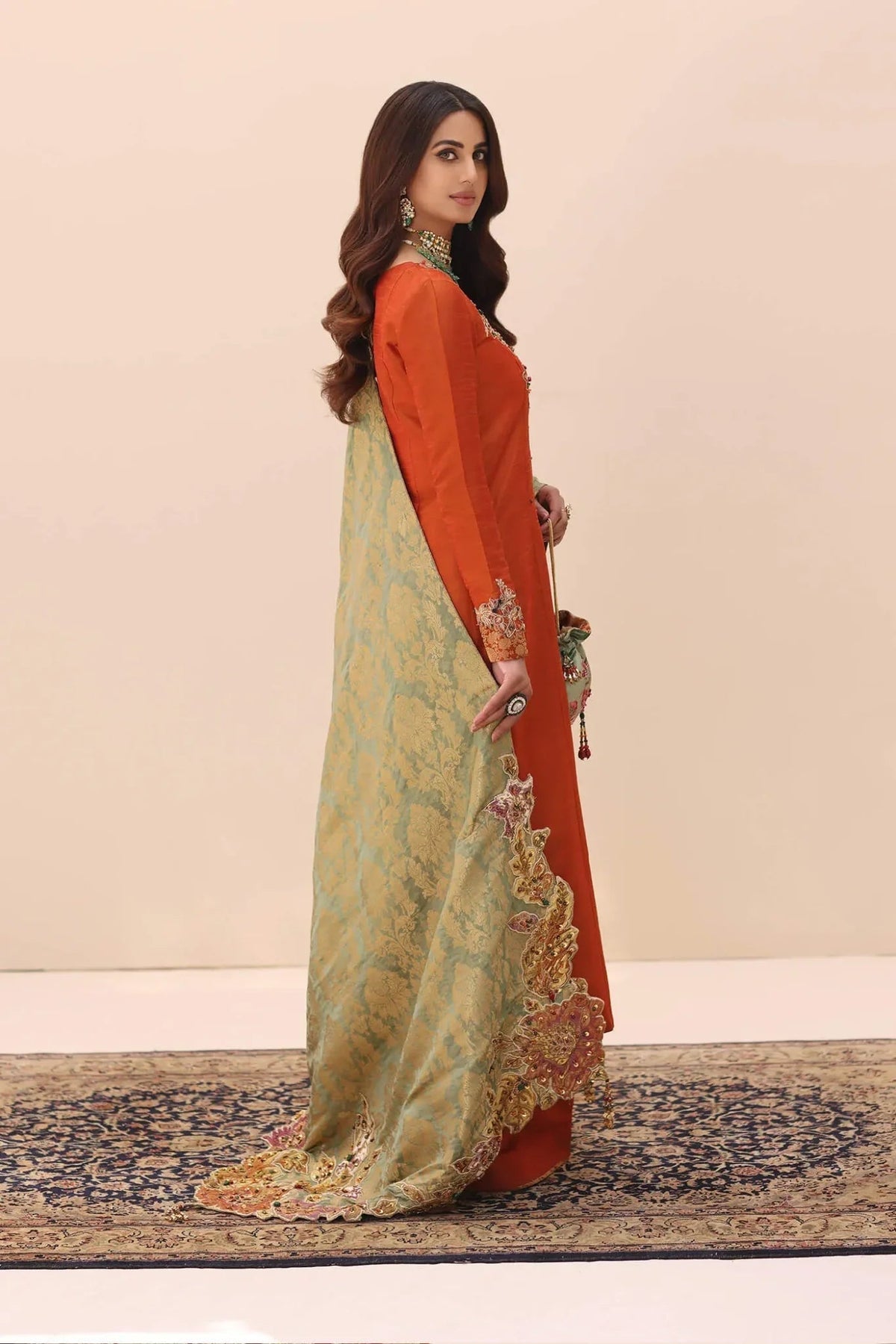 Musferah Saad | Ethereal Embrace | Tangerine Aura-2