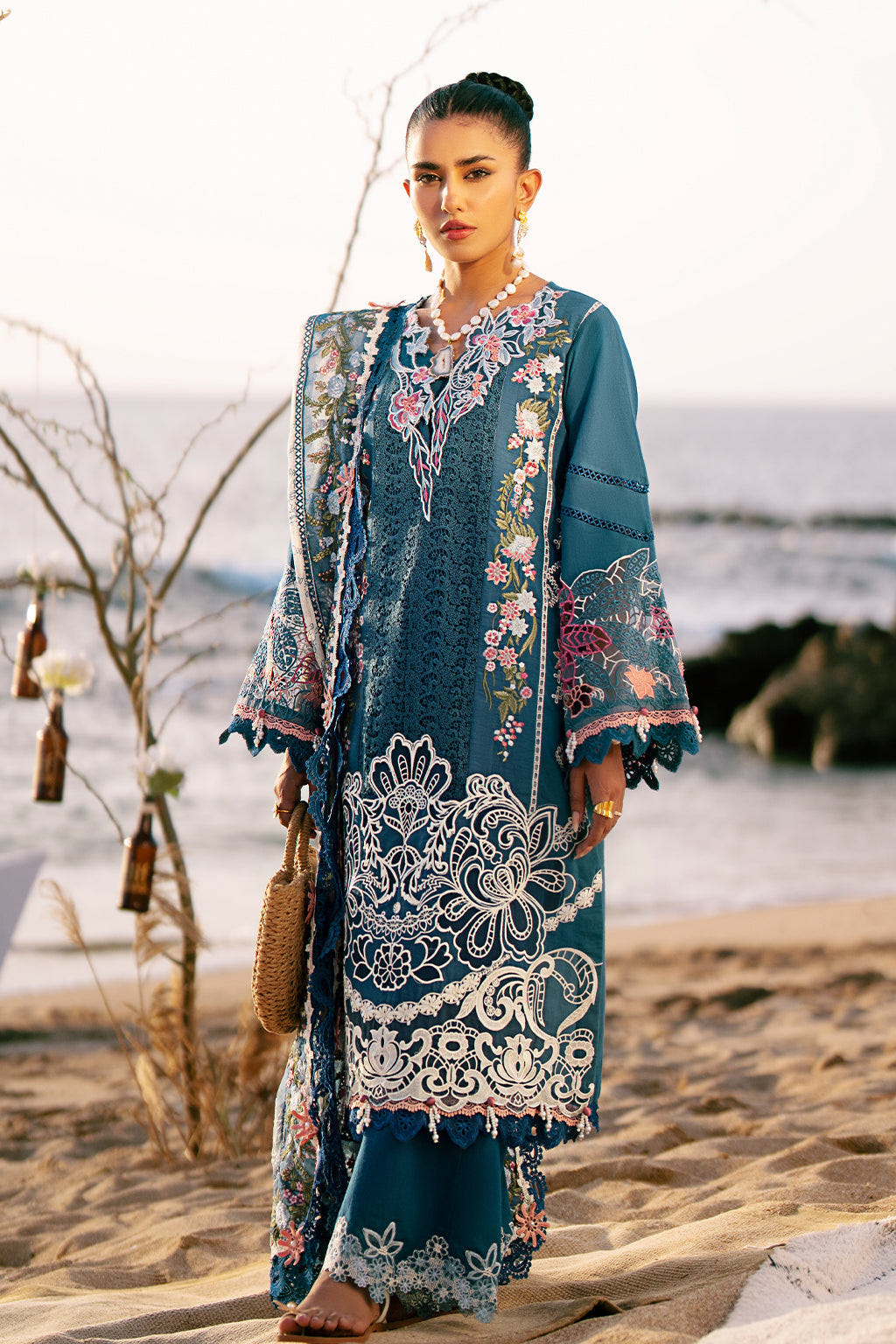 AJR Couture | Dastan Luxury Lawn 25 | Aura -  AJR Couture Ladies Clothes - Original Designer Dress - House of Maryam