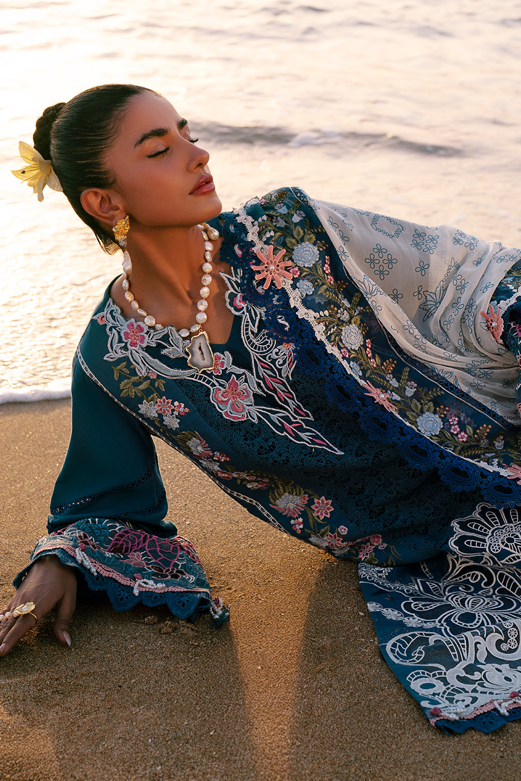 AJR Couture | Dastan Luxury Lawn 25 | Aura -  AJR Couture Ladies Clothes - Original Designer Dress - House of Maryam