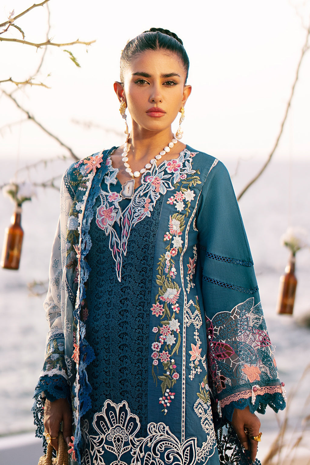 AJR Couture | Dastan Luxury Lawn 25 | Aura -  AJR Couture Ladies Clothes - Original Designer Dress - House of Maryam