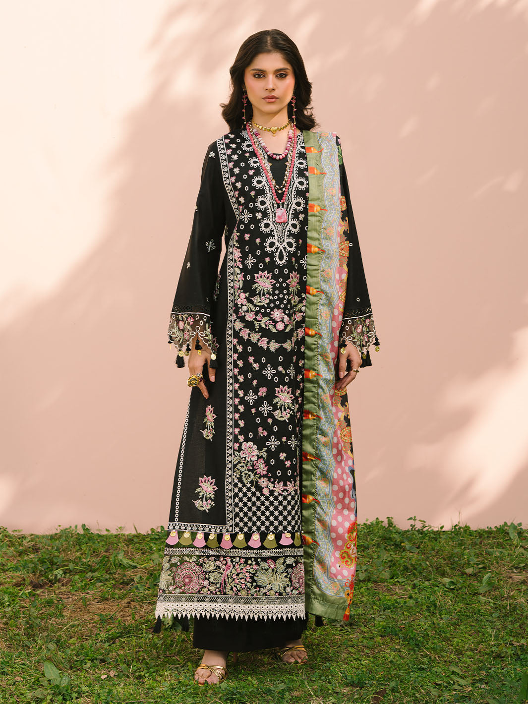 Mahnur | Dahlia Luxury Lawn 25 | Aurora -  Mahnur Ladies Clothes - Original Designer Dress - House of Maryam