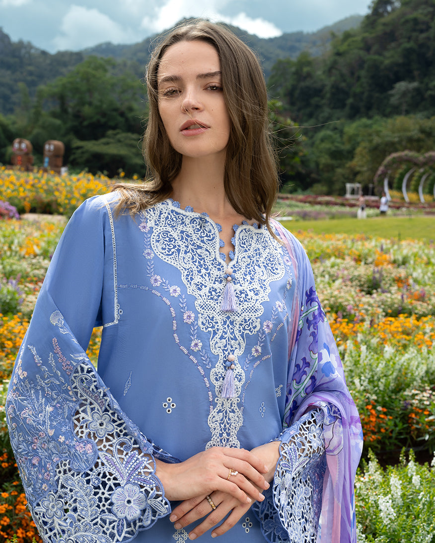 Mushq | Hemline the Secret Garden | Azure Bloom, image 4
