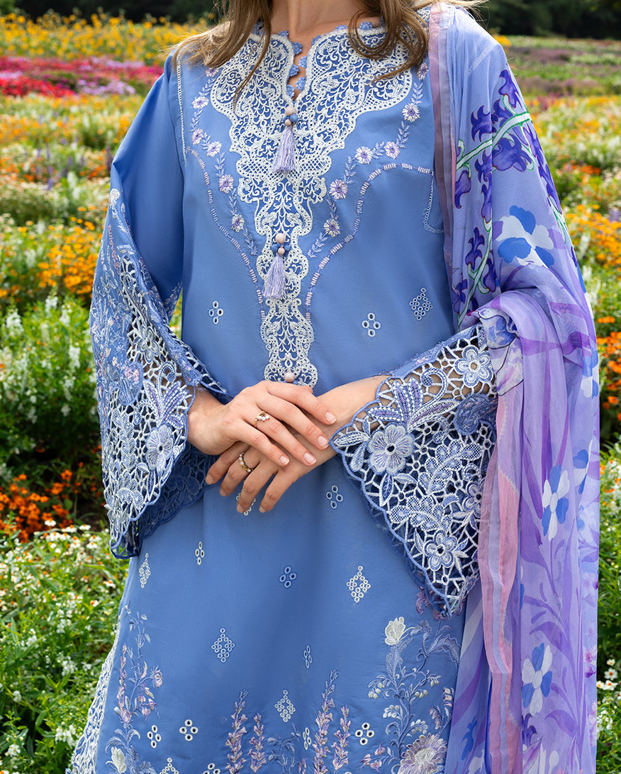 Mushq | Hemline the Secret Garden | Azure Bloom, image 3