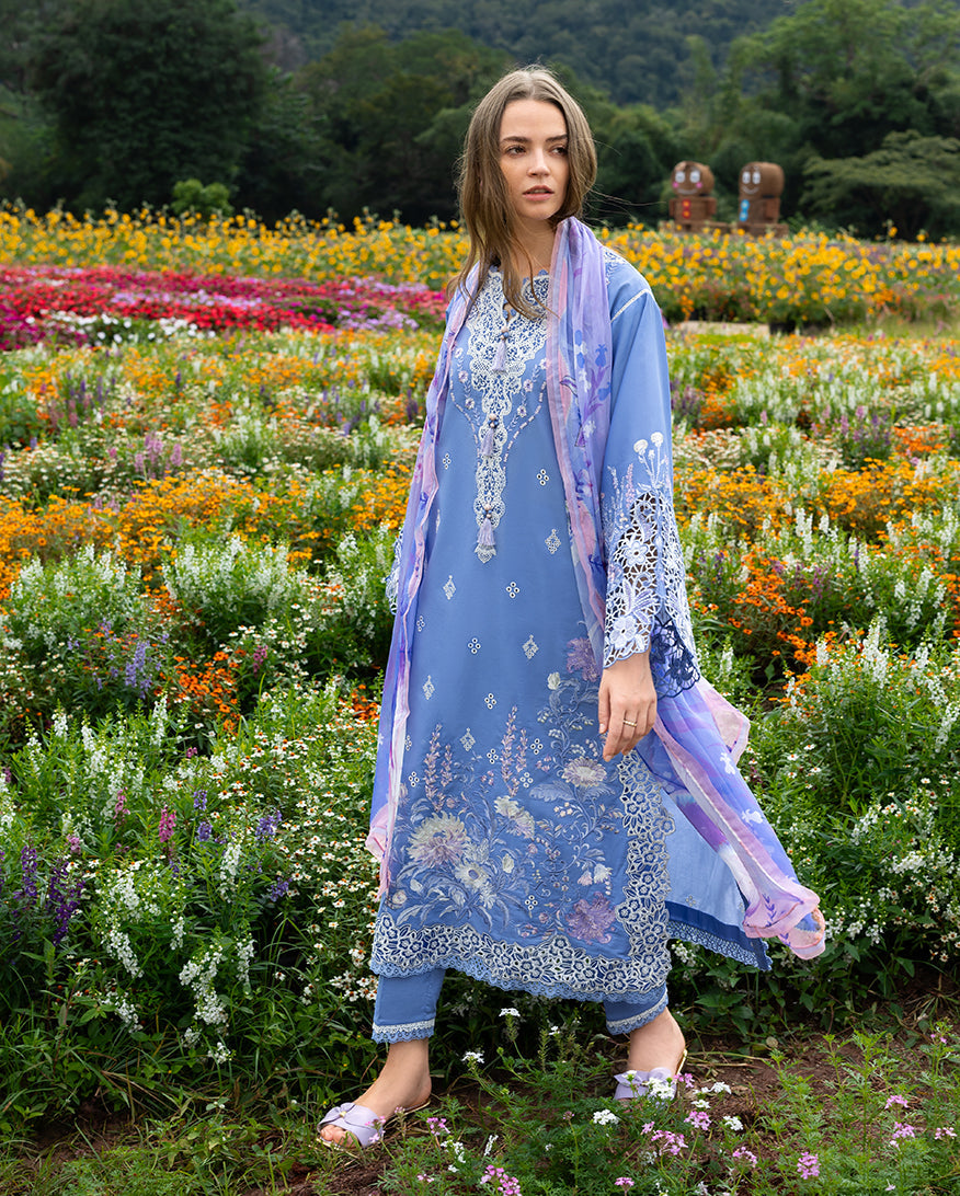 Mushq | Hemline the Secret Garden | Azure Bloom, image 2
