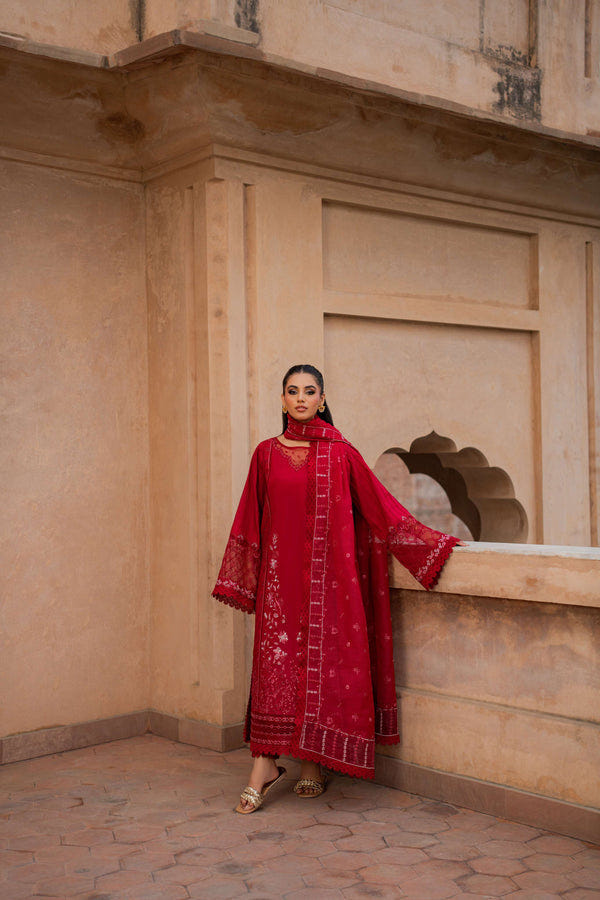 Azzal | Lawn 25 | CRIMSON