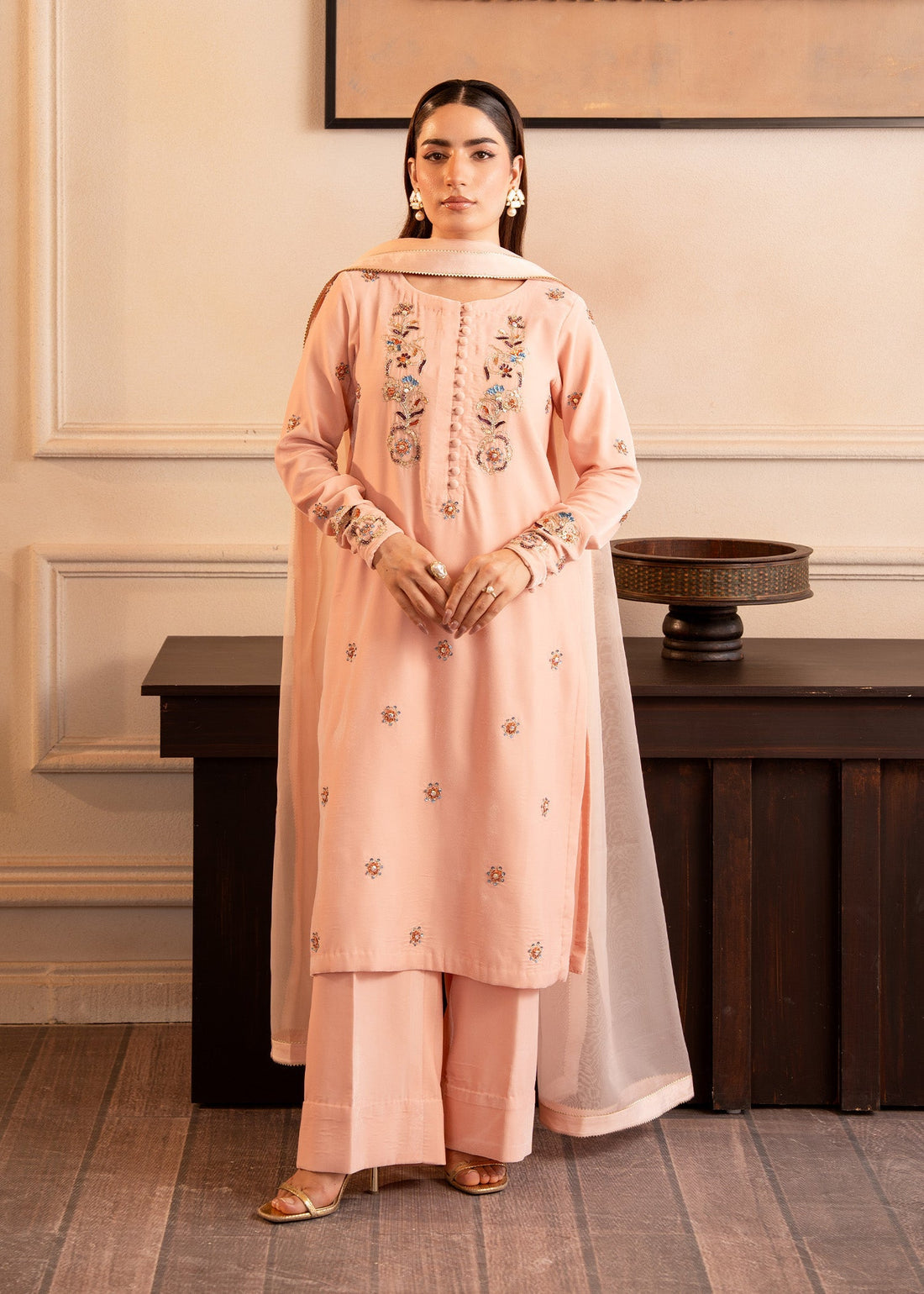 Fozia Khalid | The Velvet Rise 25 | BLOOM -  Fozia Khalid Ladies Clothes - Original Designer Dress - House of Maryam
