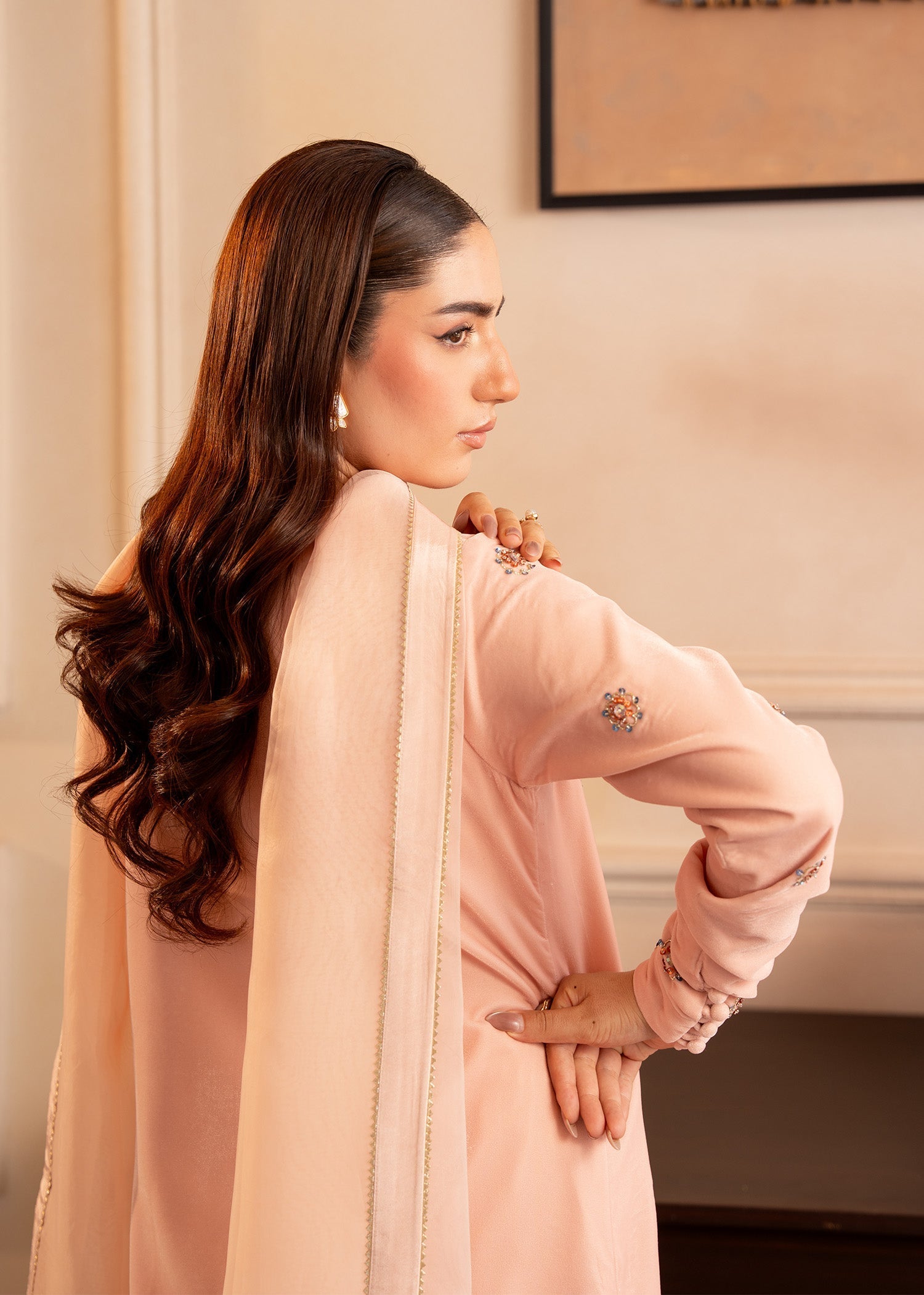 Fozia Khalid | The Velvet Rise 25 | BLOOM -  Fozia Khalid Ladies Clothes - Original Designer Dress - House of Maryam