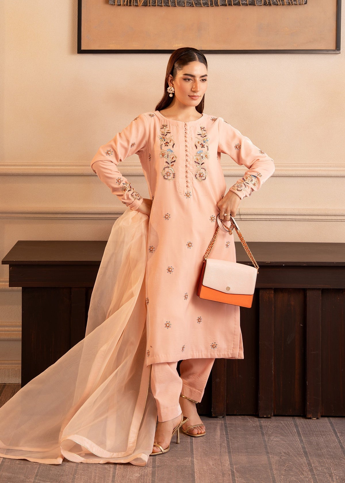 Fozia Khalid | The Velvet Rise 25 | BLOOM -  Fozia Khalid Ladies Clothes - Original Designer Dress - House of Maryam