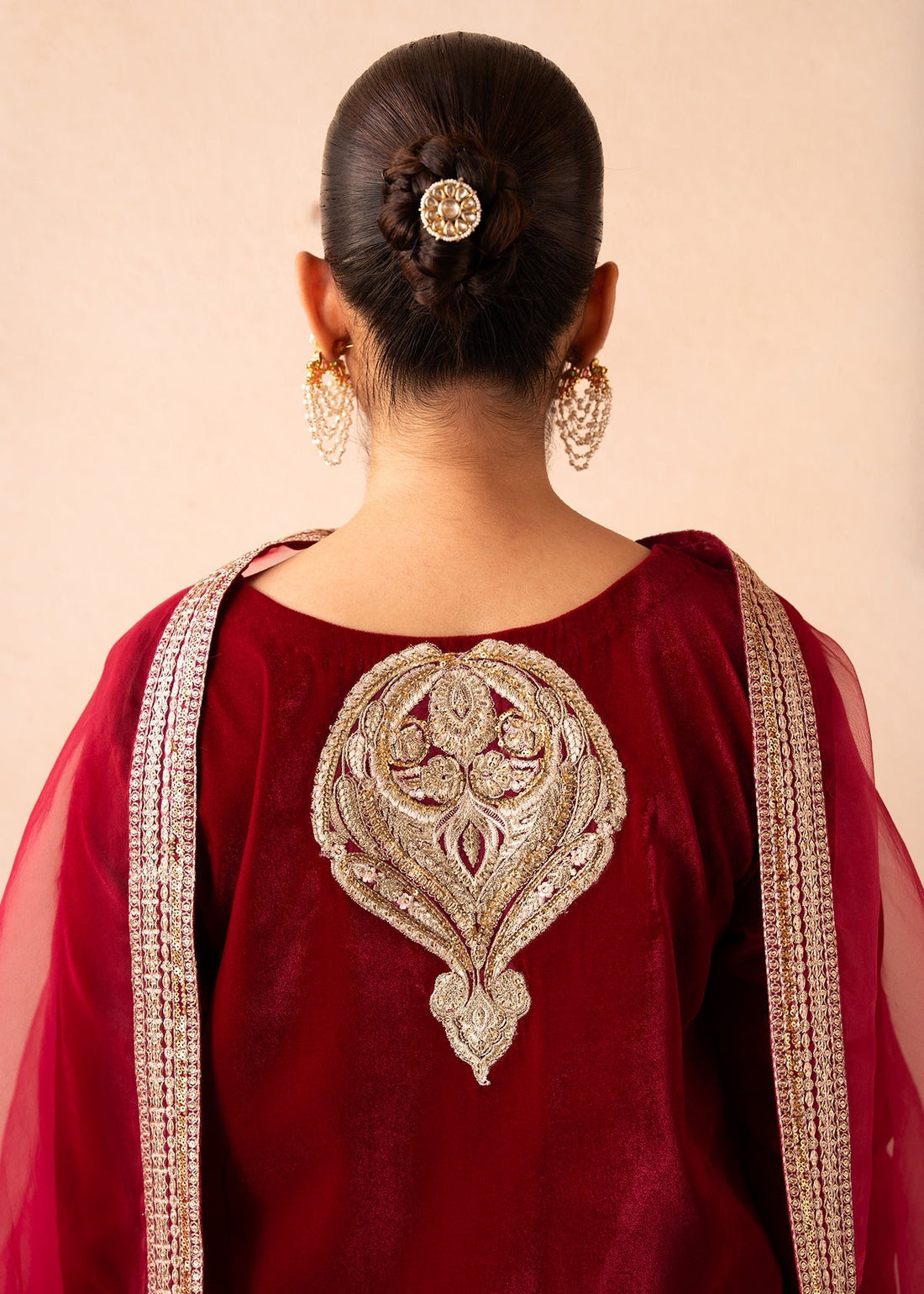 Fozia Khalid | The Velvet Rise 25 | ROSE EMBER -  Fozia Khalid Ladies Clothes - Original Designer Dress - House of Maryam