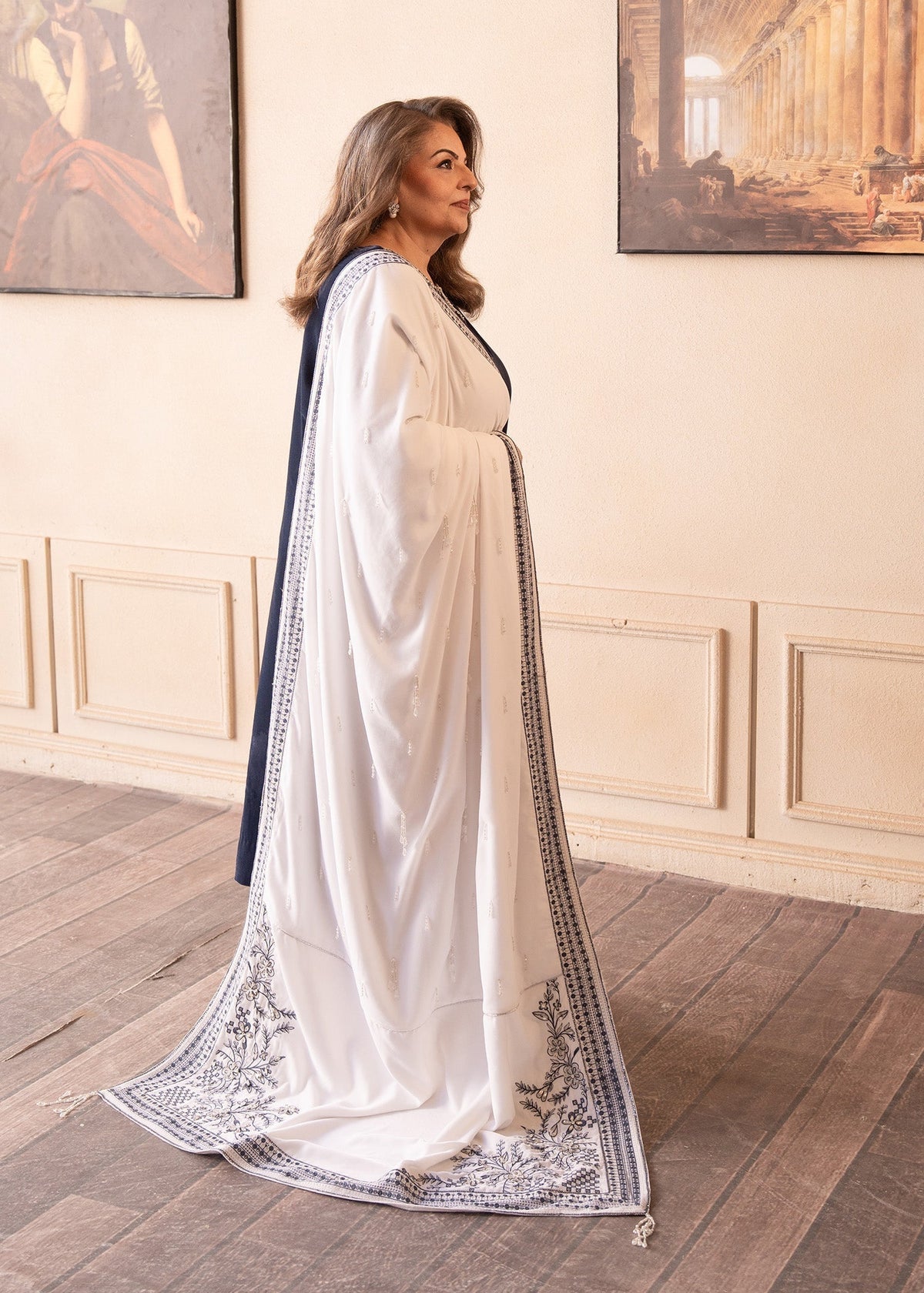 Fozia Khalid | The Velvet Rise 25 | STEAL MIST -  Fozia Khalid Ladies Clothes - Original Designer Dress - House of Maryam