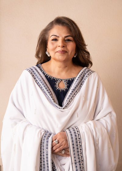 Fozia Khalid | The Velvet Rise 25 | STEAL MIST -  Fozia Khalid Ladies Clothes - Original Designer Dress - House of Maryam
