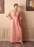 Fozia Khalid | The Velvet Rise 25 | BLUSH AURA -  Fozia Khalid Ladies Clothes - Original Designer Dress - House of Maryam