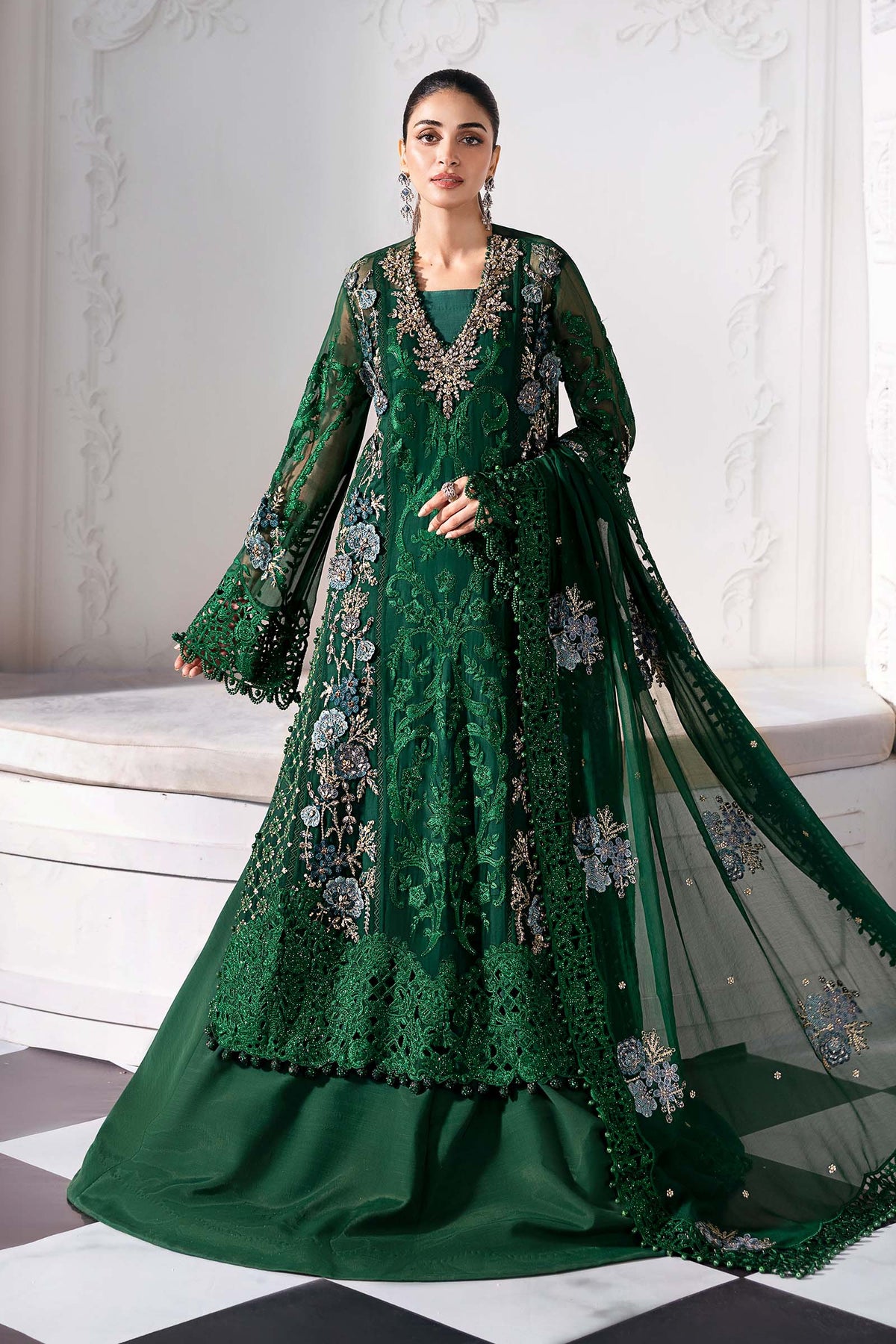 Maria B | Mbroidered 2025 | BD-3008 -  Maria B Ladies Clothes - Original Designer Dress - House of Maryam