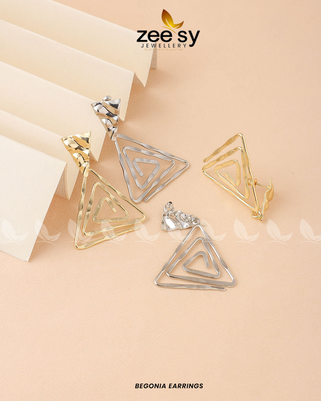 Begonia Earrings -  Zeesy Earrings - Original Designer Dress - House of Maryam