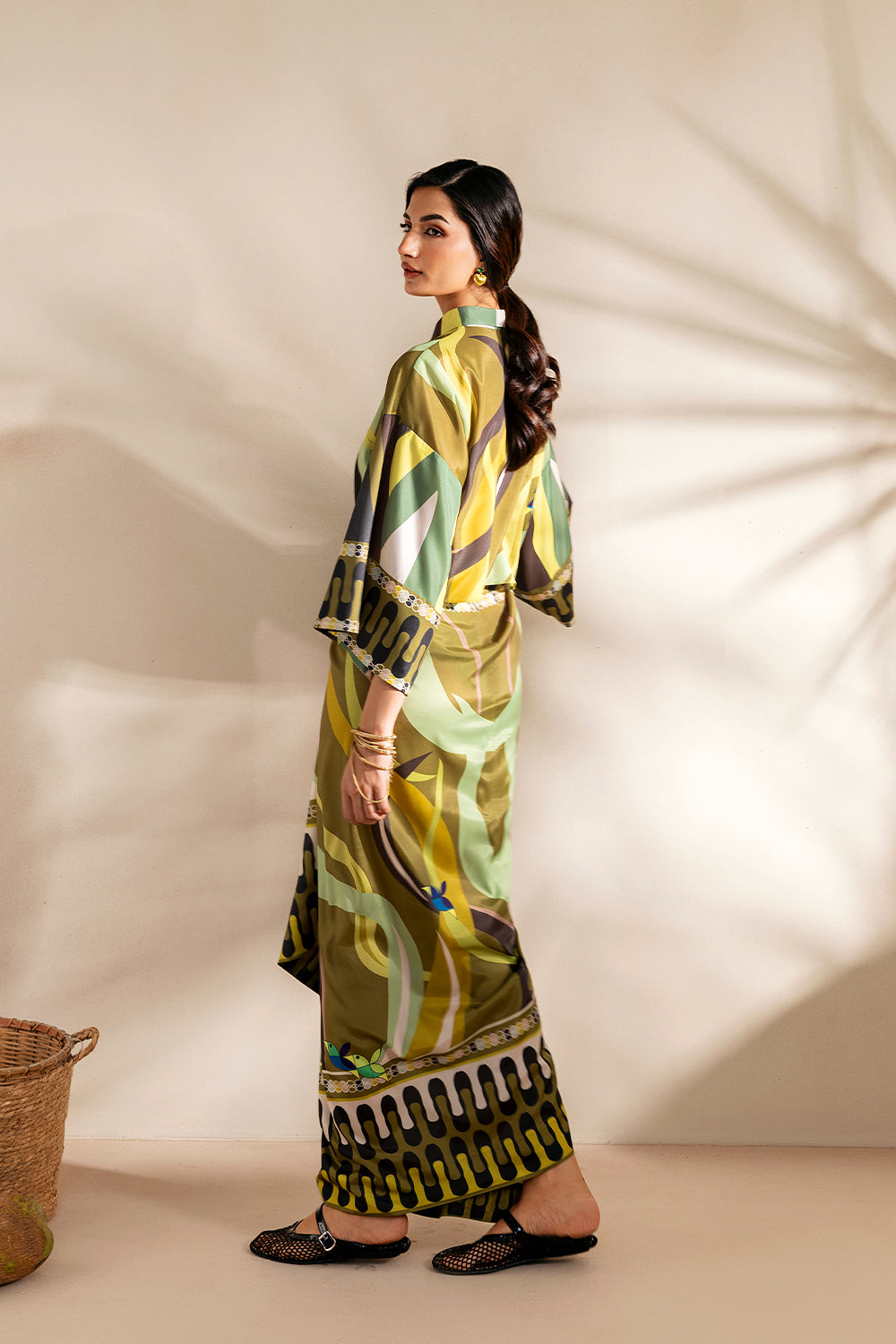 Saira Rizwan | Silk Coords 25 | GOLDEN GUAVA - SRSP-25-07, image 2