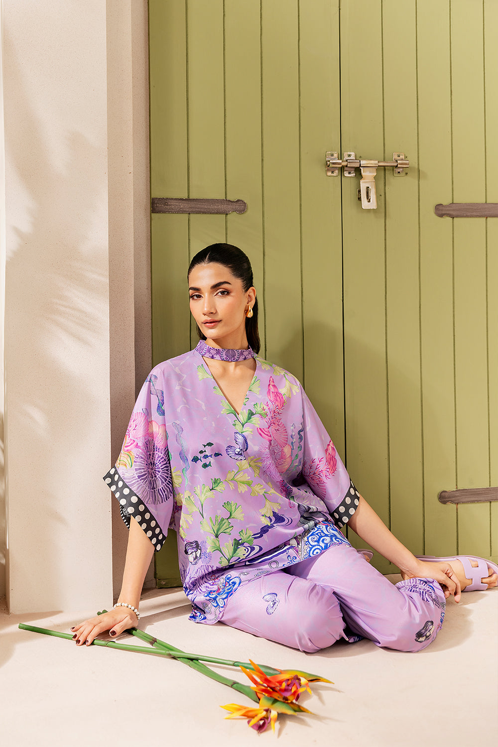 Saira Rizwan | Silk Coords 25 | LILAC LUSH - SRSP-25-10-4