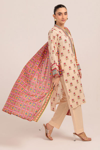 Bonanza Satrangi | O White Lawn 3 Piece (BPS1243P02) -  Bonanza Satrangi Ready To Wear - Original Designer Dress - House of Maryam