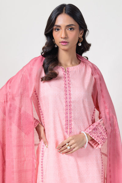 Bonanza Satrangi | Pink Jacquard 3 Piece (BPS1243P18) -  Bonanza Satrangi Ready To Wear - Original Designer Dress - House of Maryam