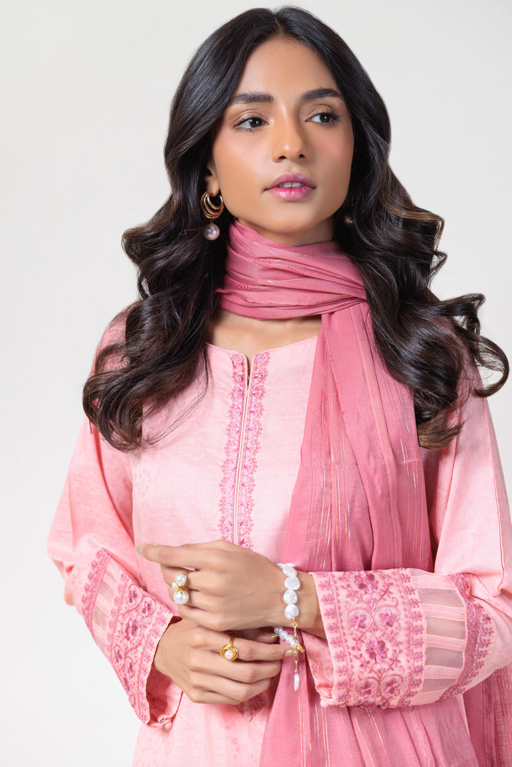 Bonanza Satrangi | Pink Jacquard 3 Piece (BPS1243P18)