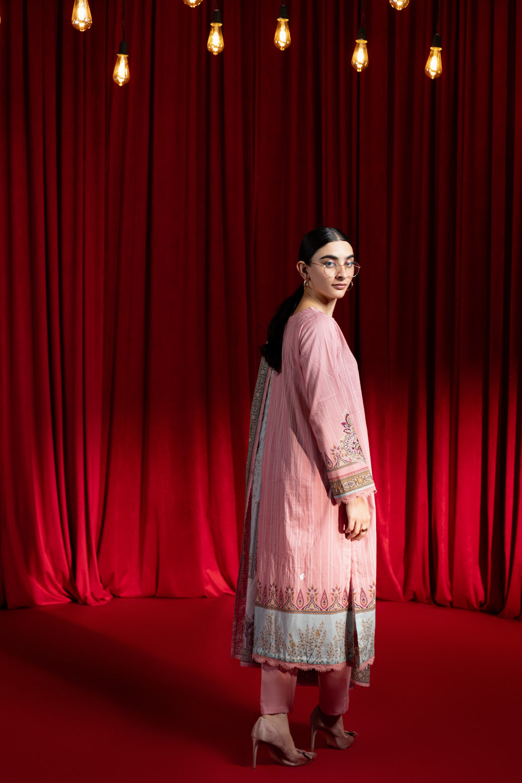 Bonanza Satrangi | Pink Lawn 3 Piece (BPS1243P26) -  Bonanza Satrangi Ready To Wear - Original Designer Dress - House of Maryam