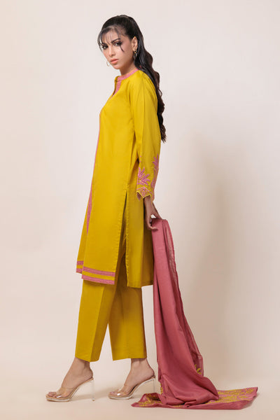 Bonanza Satrangi | Dhani Cambric 3 Piece (BPS5243P09) -  Bonanza Satrangi Ready To Wear - Original Designer Dress - House of Maryam