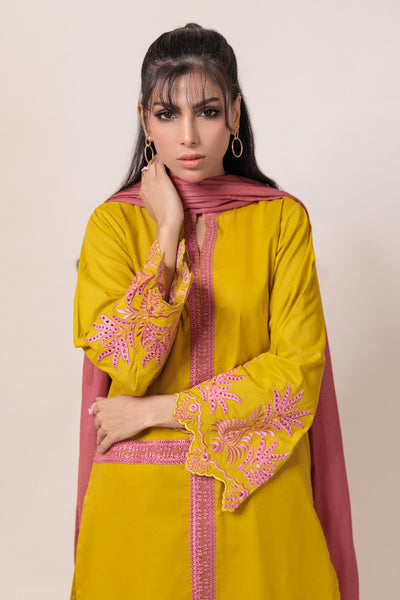 Bonanza Satrangi | Dhani Cambric 3 Piece (BPS5243P09) -  Bonanza Satrangi Ready To Wear - Original Designer Dress - House of Maryam