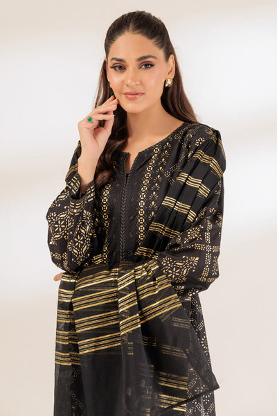 Bonanza Satrangi | Black Viscose 3 Piece (BPS5243P42) -  Bonanza Satrangi Ready To Wear - Original Designer Dress - House of Maryam