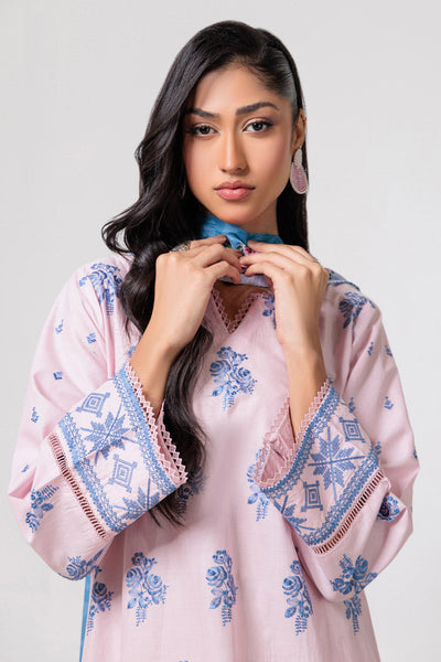 Bonanza Satrangi | Pink Cambric 3 Piece (BPS6243P04) -  Bonanza Satrangi Ready To Wear - Original Designer Dress - House of Maryam