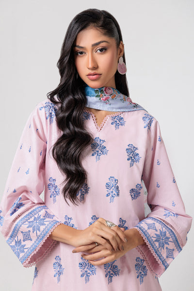 Bonanza Satrangi | Pink Cambric 3 Piece (BPS6243P04) -  Bonanza Satrangi Ready To Wear - Original Designer Dress - House of Maryam