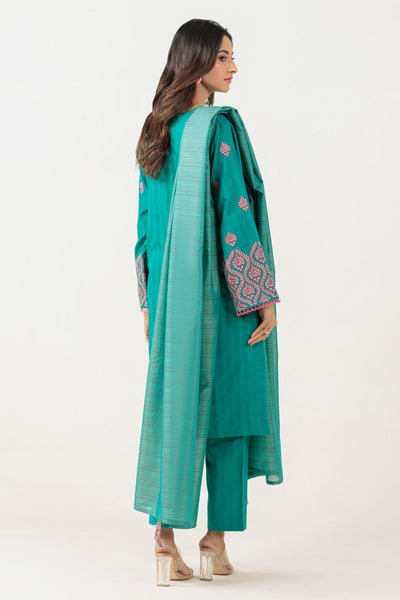 Bonanza Satrangi | Green Jacquard 3 Piece (BPS6243P11) -  Bonanza Satrangi Ready To Wear - Original Designer Dress - House of Maryam