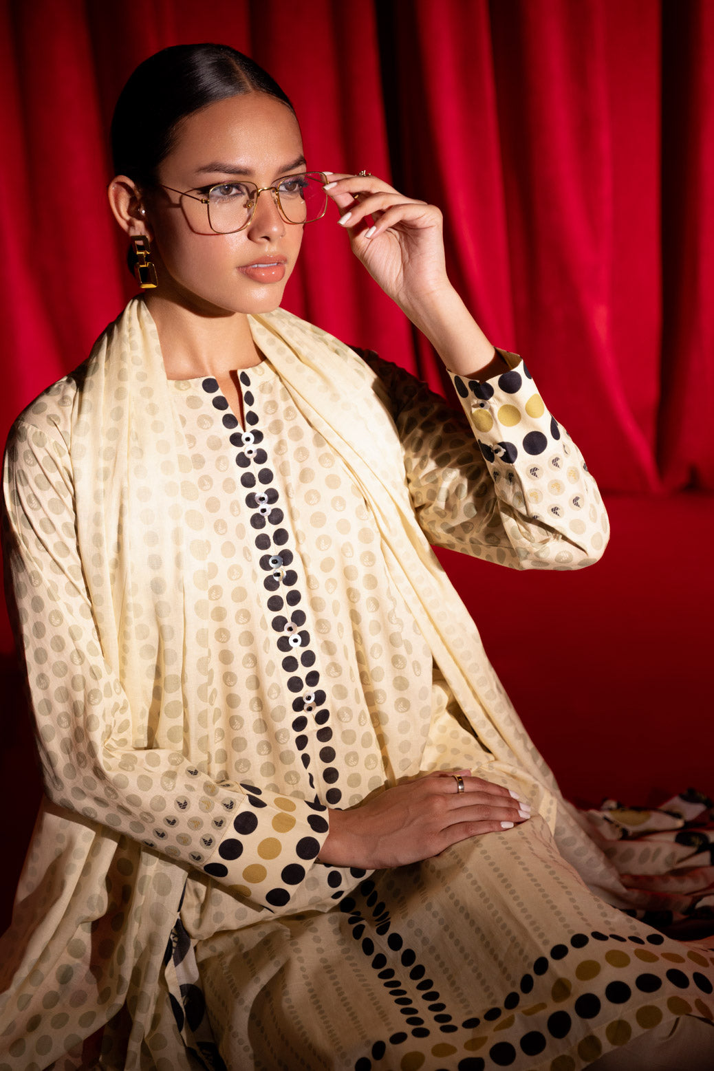 Bonanza Satrangi | Yellow Lawn 3 Piece (BPS6243P31) -  Bonanza Satrangi Ready To Wear - Original Designer Dress - House of Maryam