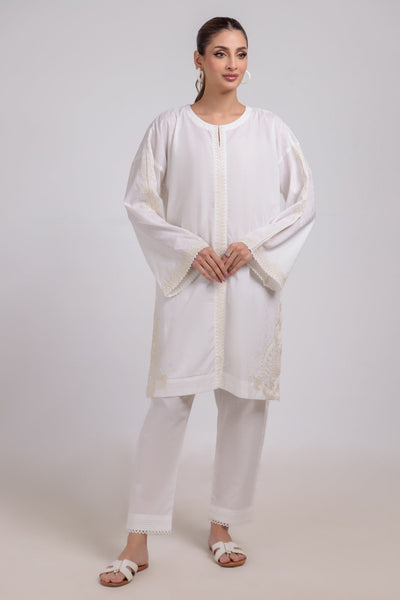 Bonanza Satrangi | White Jacquard 2 Piece (BPS7242P01) -  Bonanza Satrangi Ready To Wear - Original Designer Dress - House of Maryam