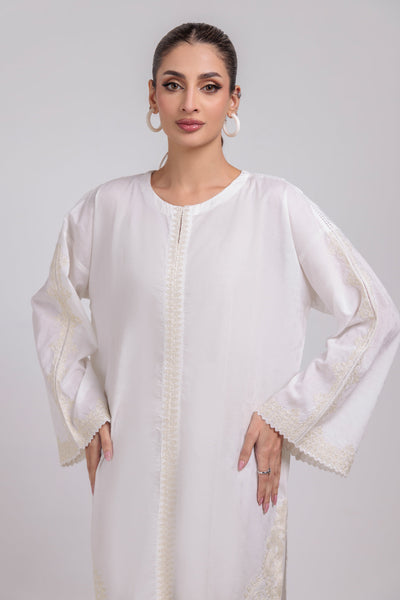 Bonanza Satrangi | White Jacquard 2 Piece (BPS7242P01) -  Bonanza Satrangi Ready To Wear - Original Designer Dress - House of Maryam