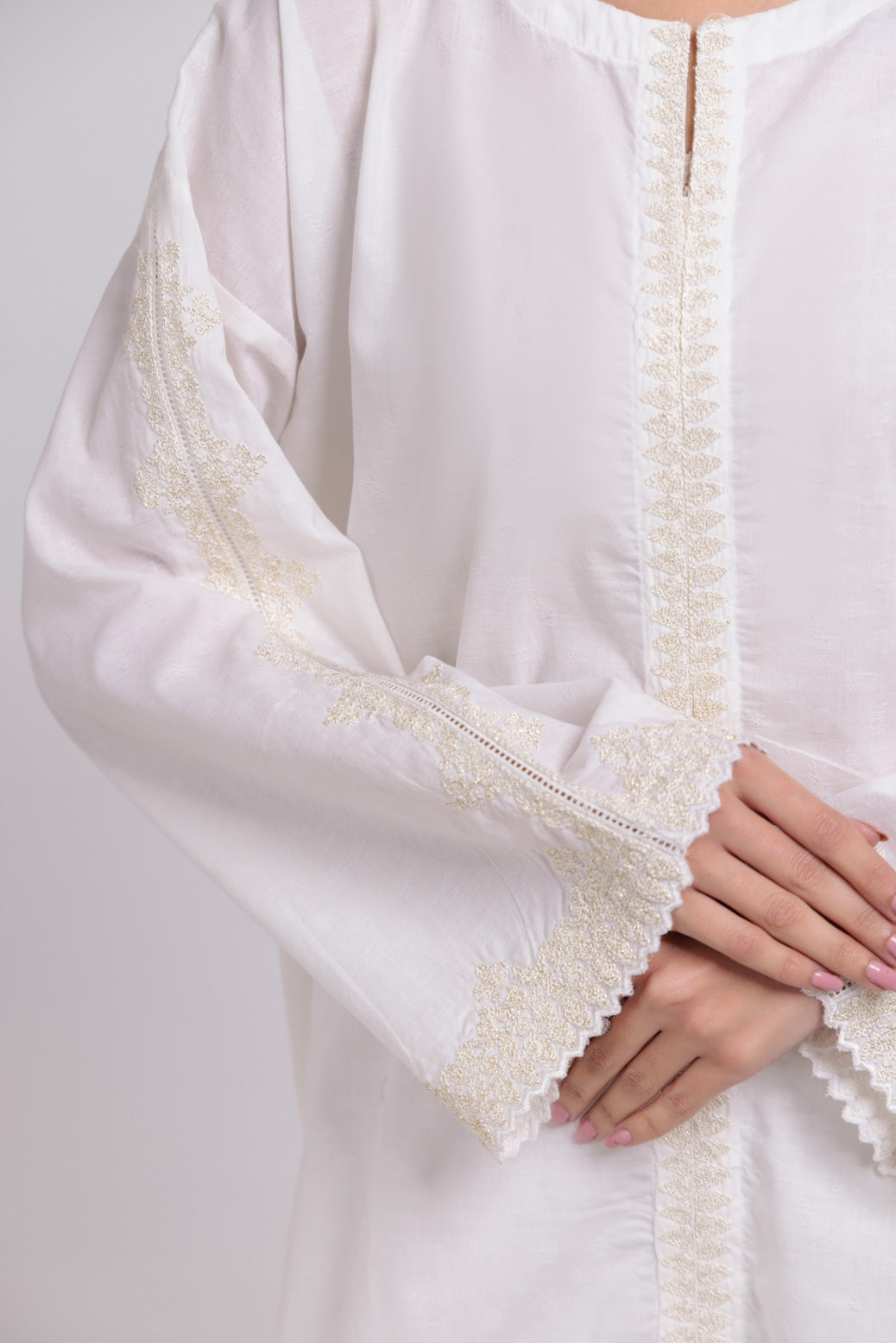 Bonanza Satrangi | White Jacquard 2 Piece (BPS7242P01) -  Bonanza Satrangi Ready To Wear - Original Designer Dress - House of Maryam