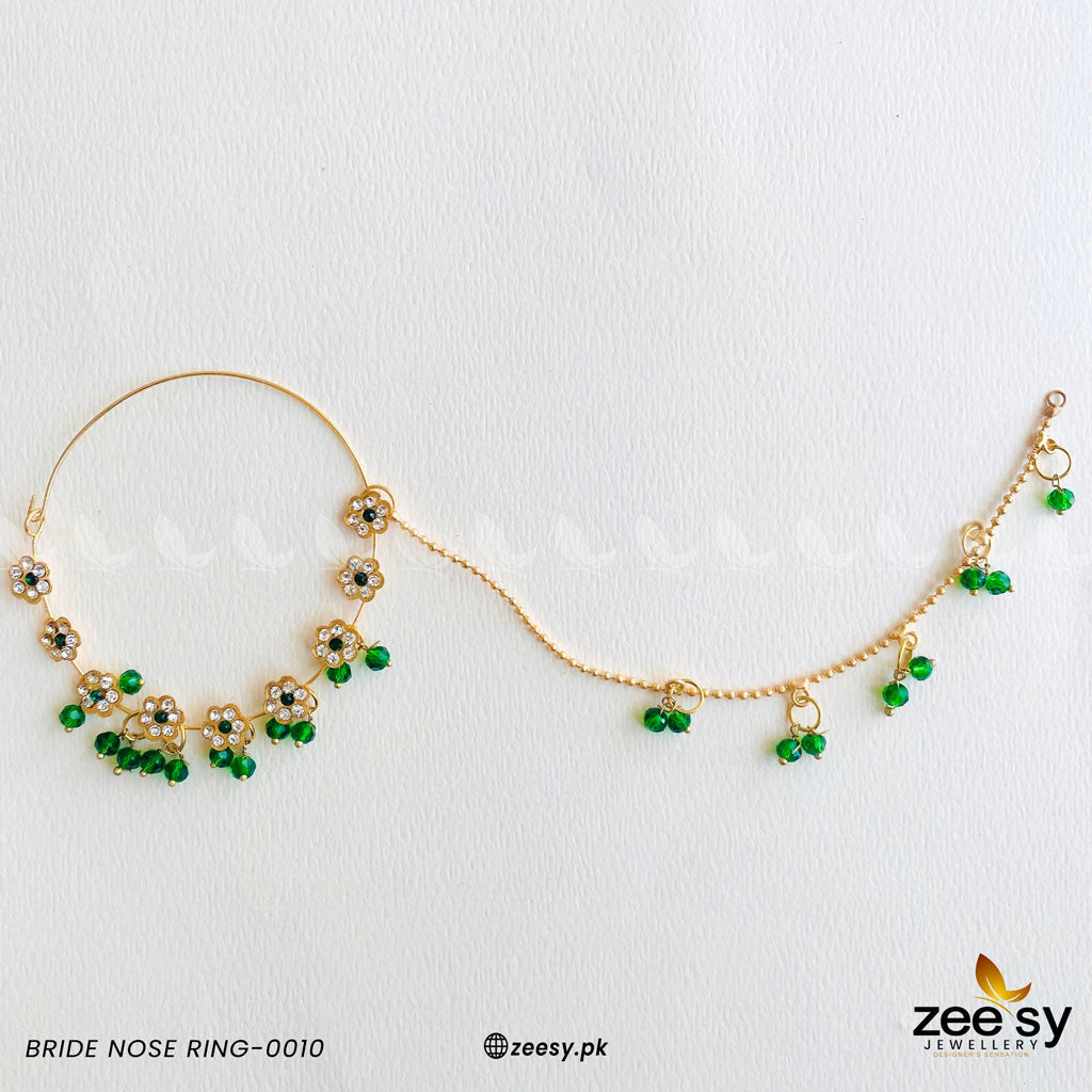Bride Nose Ring-0010 -  Zeesy Nose ring - Original Designer Dress - House of Maryam