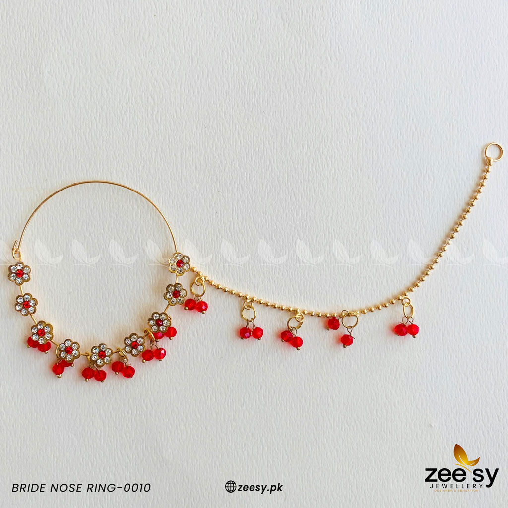 Bride Nose Ring-0010 -  Zeesy Nose ring - Original Designer Dress - House of Maryam