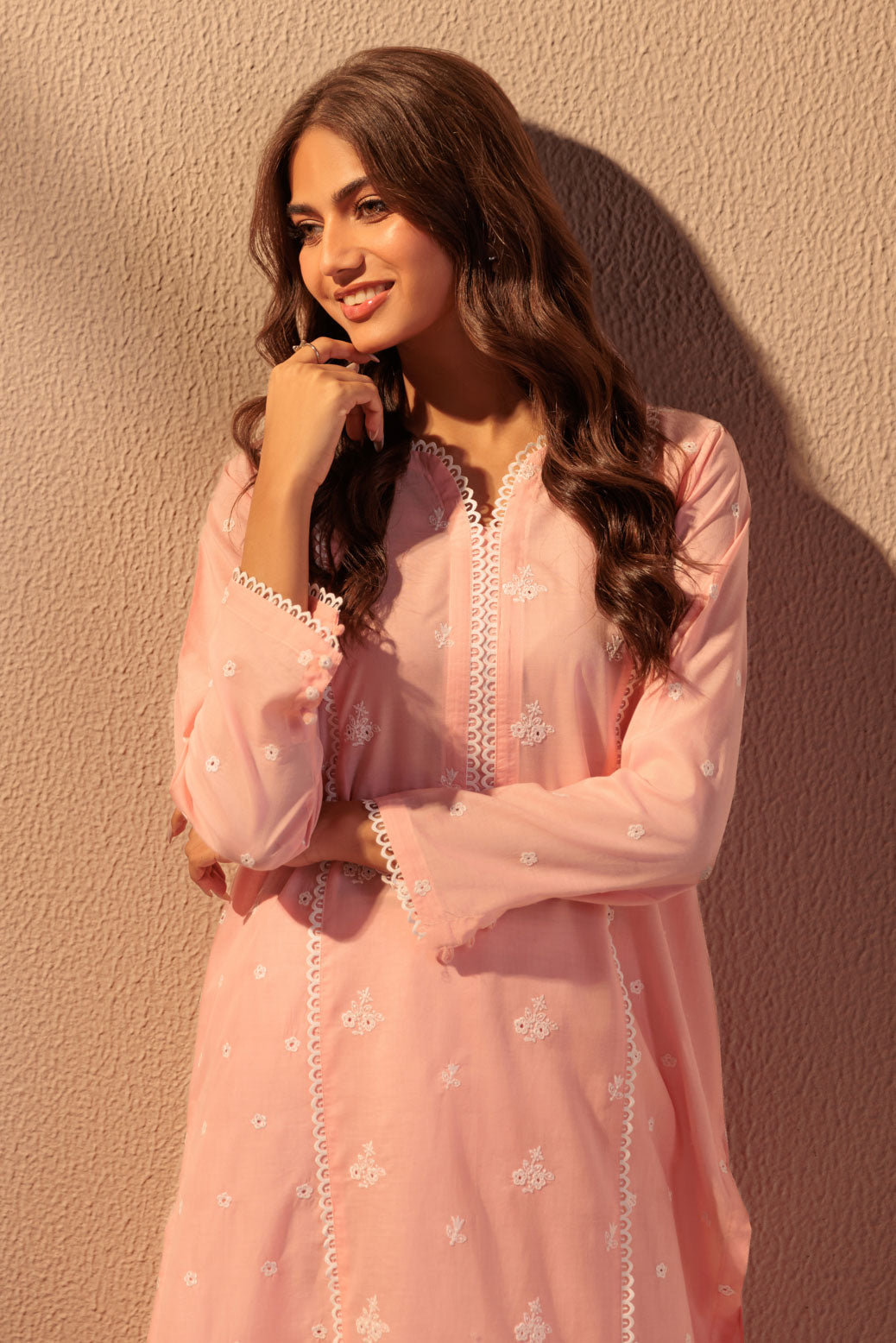 Bonanza Satrangi | Pink Cambric 2 Piece (BS1242P03) -  Bonanza Satrangi Ready To Wear - Original Designer Dress - House of Maryam