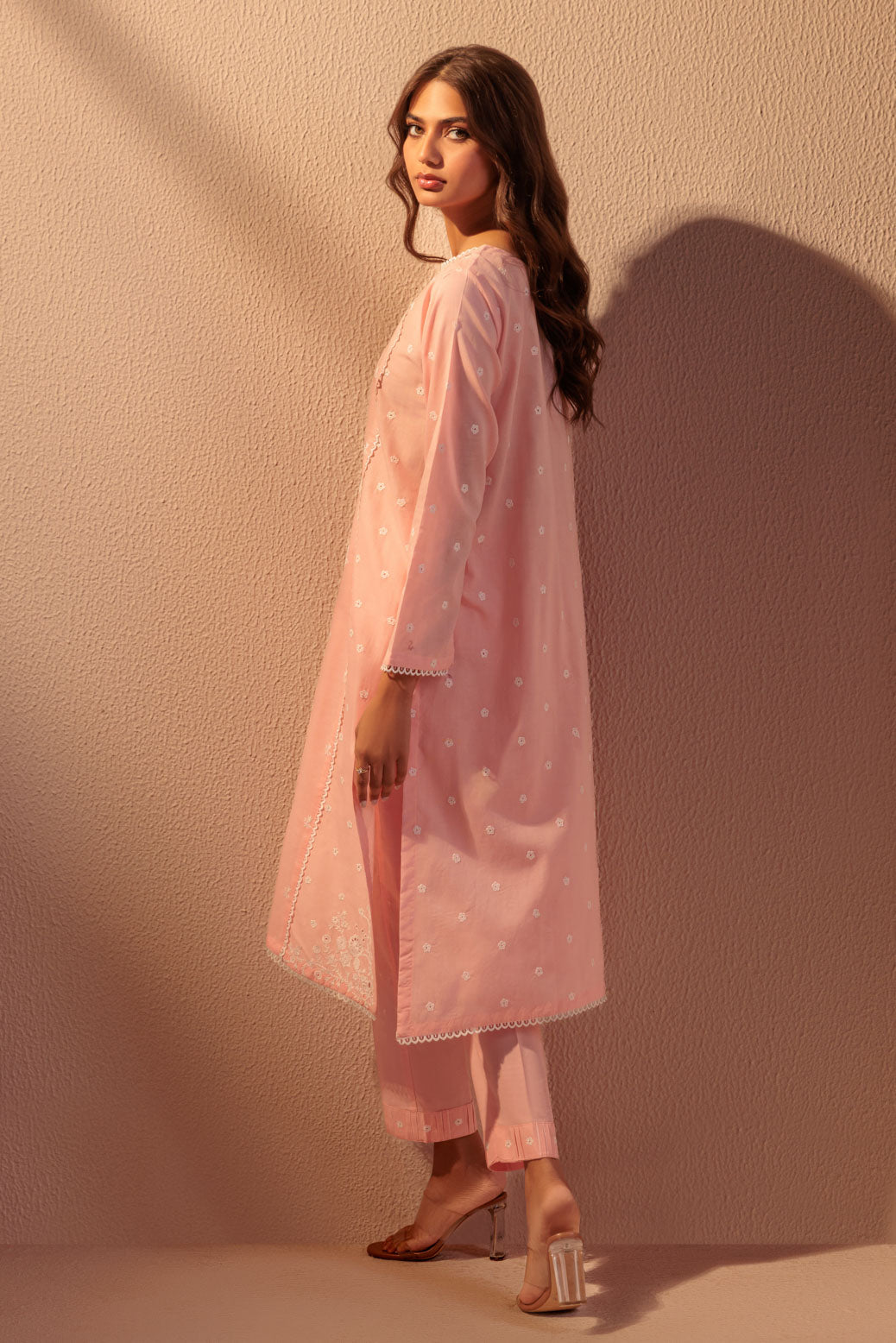 Bonanza Satrangi | Pink Cambric 2 Piece (BS1242P03) -  Bonanza Satrangi Ready To Wear - Original Designer Dress - House of Maryam