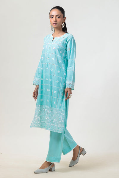 Bonanza Satrangi | S Green Cambric 2 Piece (BS2242P07) -  Bonanza Satrangi Ready To Wear - Original Designer Dress - House of Maryam