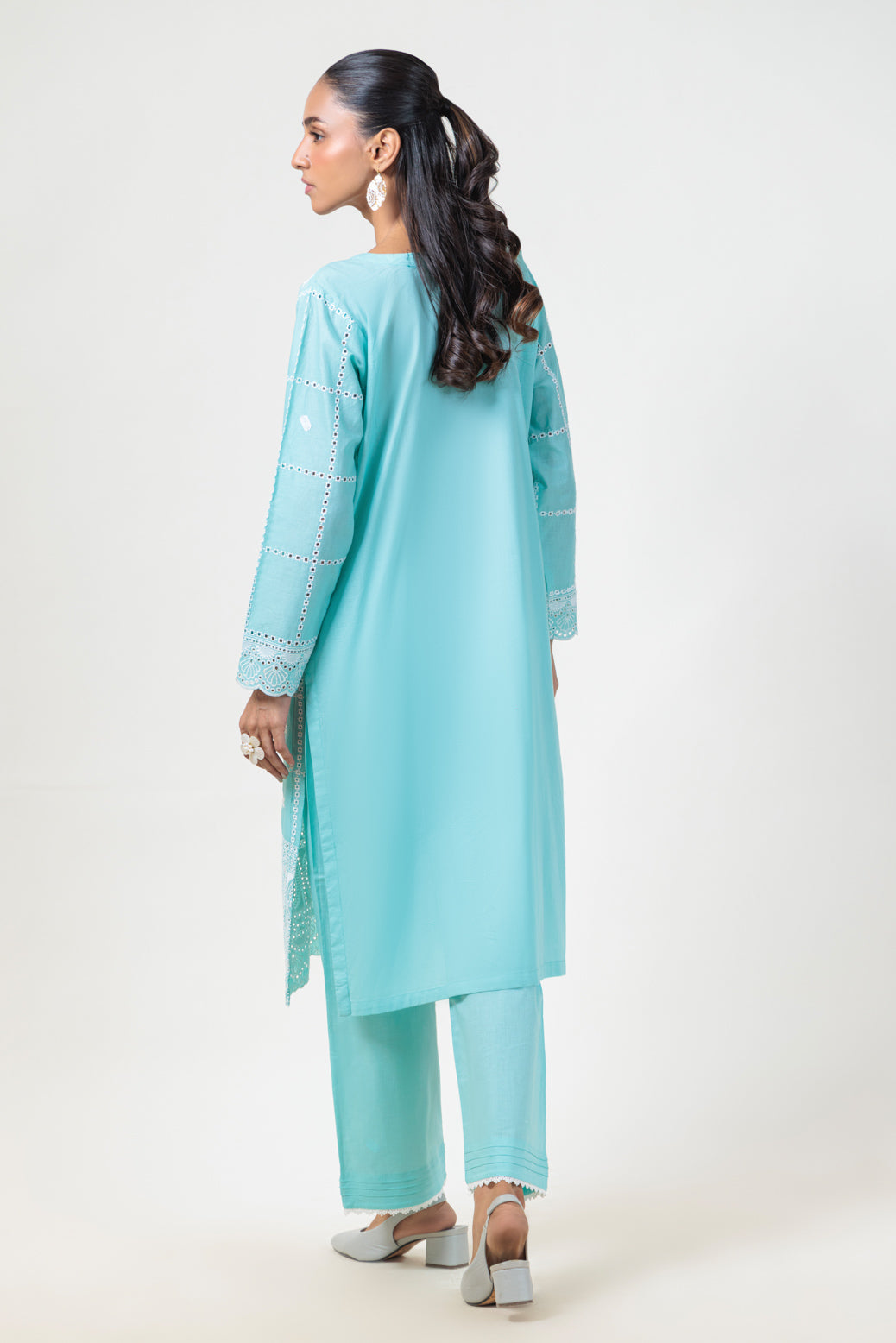 Bonanza Satrangi | S Green Cambric 2 Piece (BS2242P07) -  Bonanza Satrangi Ready To Wear - Original Designer Dress - House of Maryam