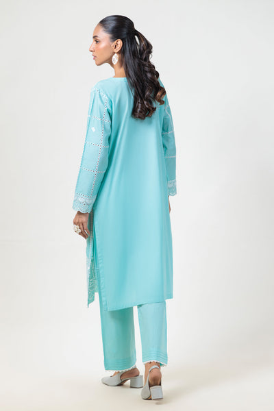 Bonanza Satrangi | S Green Cambric 2 Piece (BS2242P07) -  Bonanza Satrangi Ready To Wear - Original Designer Dress - House of Maryam